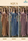 Aqua By Mrudangi 66681 To 66683 Premium Lycra Ready To Wear Designer Saree Online Wholesale
